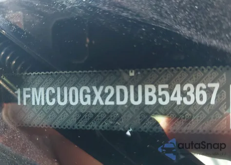 2013 Ford Escape Se from USA, damaged, VIN 1FMCU0GX2DUB54367